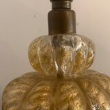 Foot of blown glass lamp by Murano, Barovier, Cordonato d'Oro, 1950