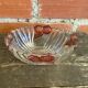 Vintage Crystal Pocket Bowl ANNE HUTTE Rose Decor #D661