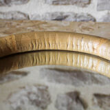 Round bamboo mirror 32cm