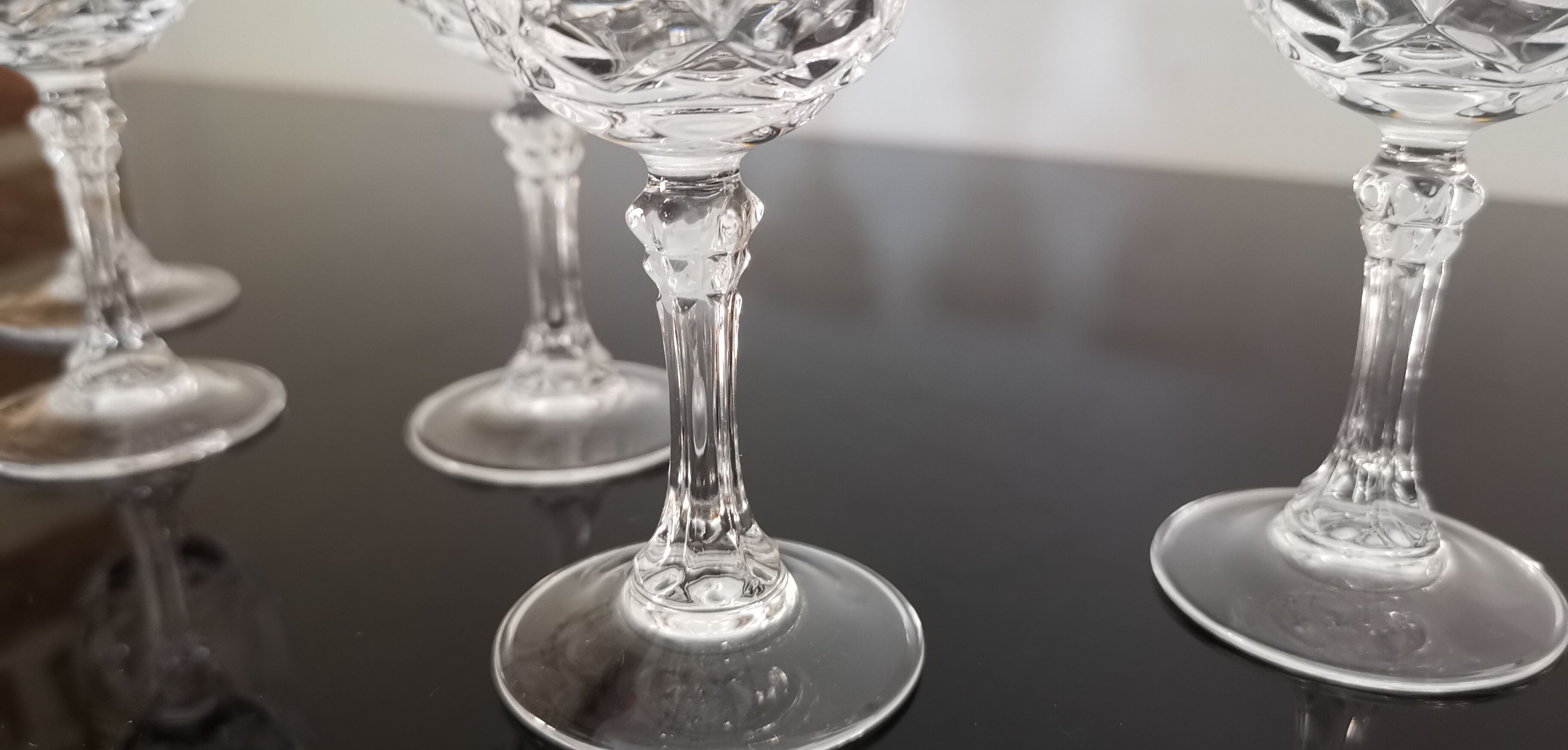 Set of 6 liqueur glasses Cristal d'Arques model Auteuil