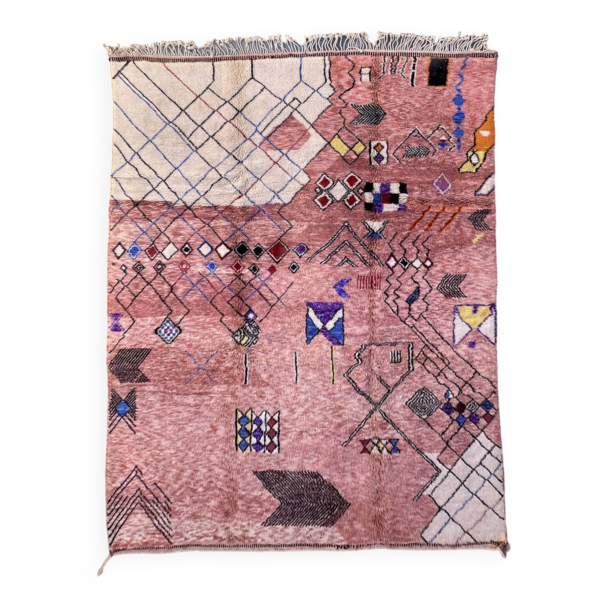 Colorful Beni M'Rirt Berber rug - 362 x 258 cm