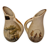 2 Vases , pichet  asiatique   signe gazalas