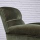 1950s, Danish highback relax armchair, furniture velour, beech wood.