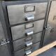 Large industrial workbench elm and metal 2 doors 4 drawers