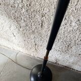 1960s floor lamp in brass and black lacquered steel