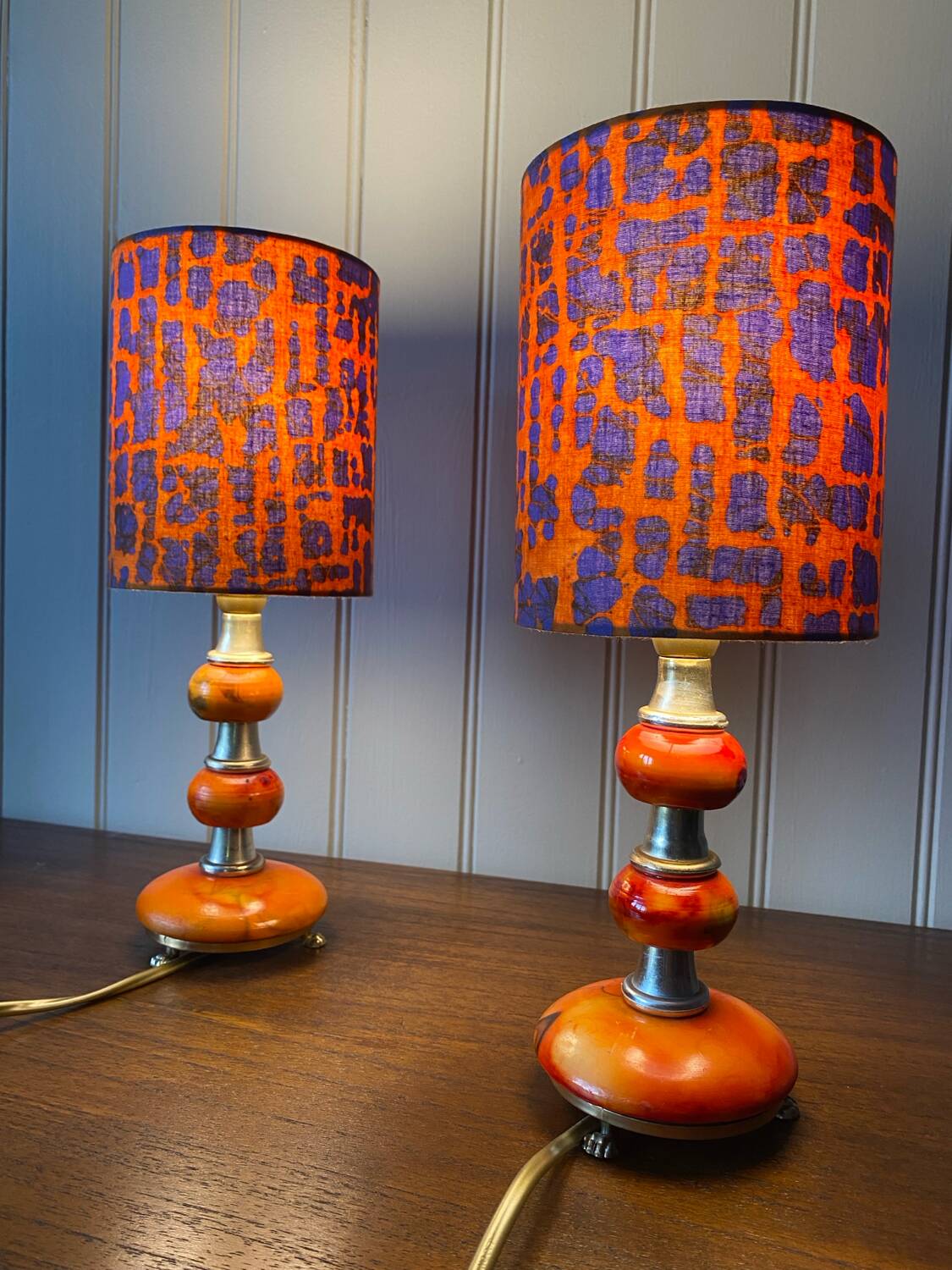 Pair of vintage bedside tables