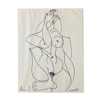 Drawing - sitting - surrealism