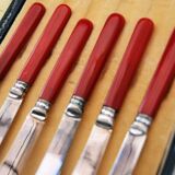 Art Deco Silver Plated Cased Butter or Breakfast Knifes