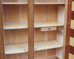 Art deco wardrobe in solid oak