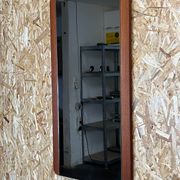 60s 70s teak mirror