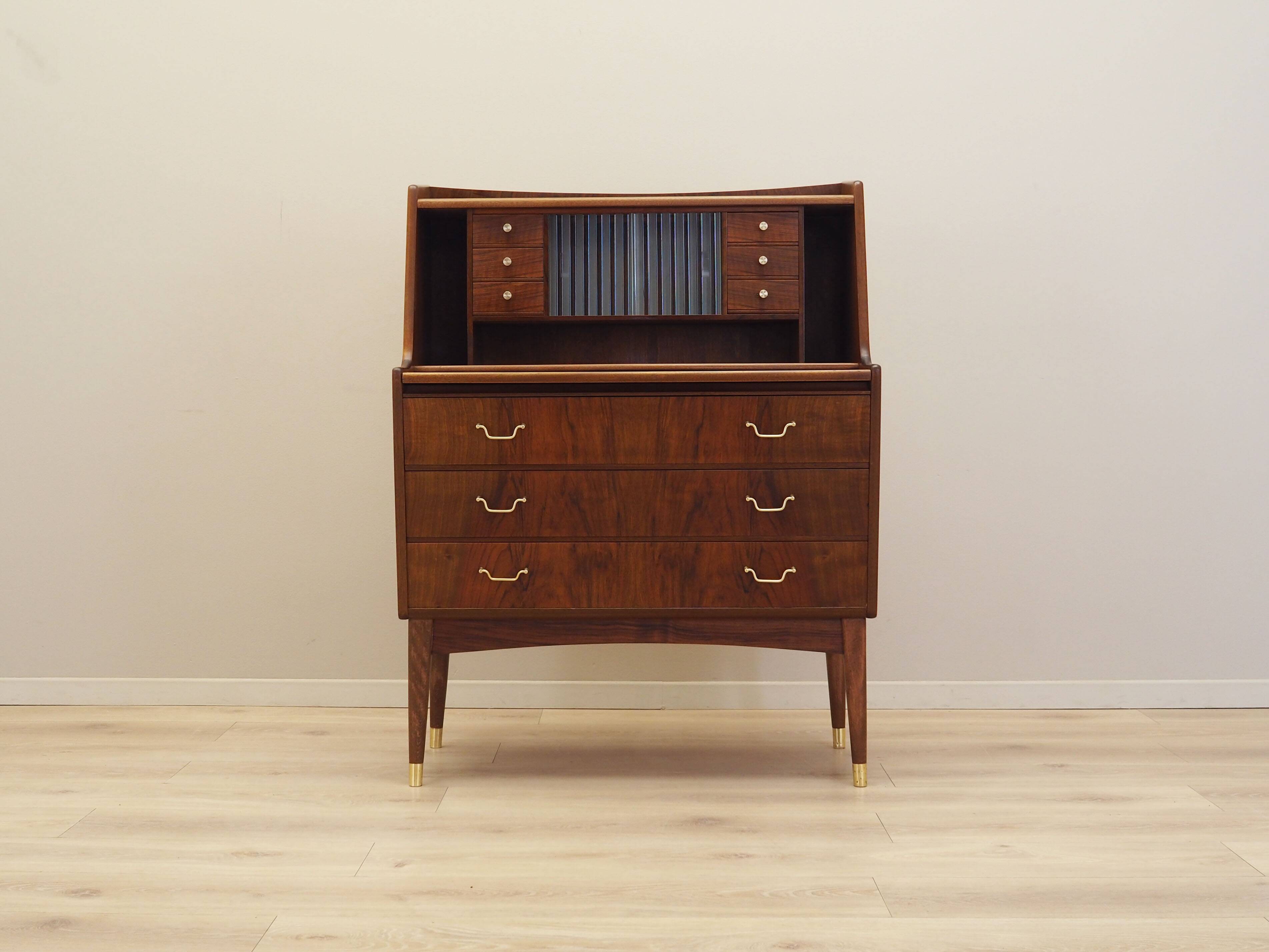 Walnut secretary, Danish design, 1970s, production: Denmark