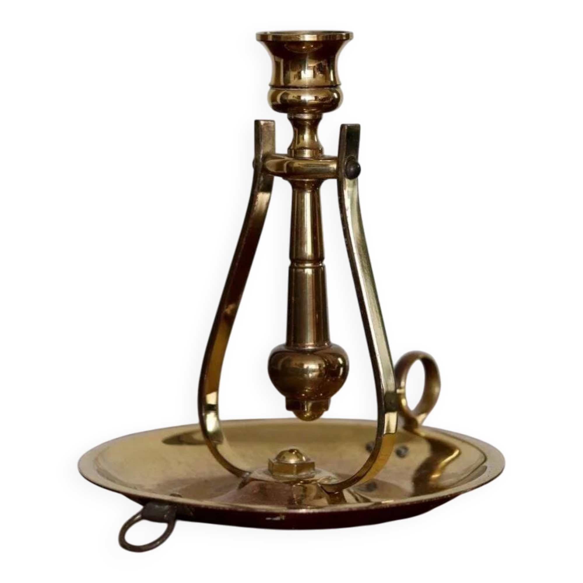 Swedish brass candlestick