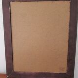 Rectangular mirror in gilded wood