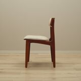 Set of four teak chairs, Danish design, 1960s, manufactured by N. & K. Bundgaard Rasmussen