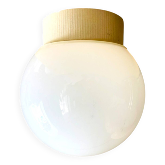 White opaline glass ceiling or wall flush mounted light