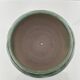 Green flamed stoneware pot