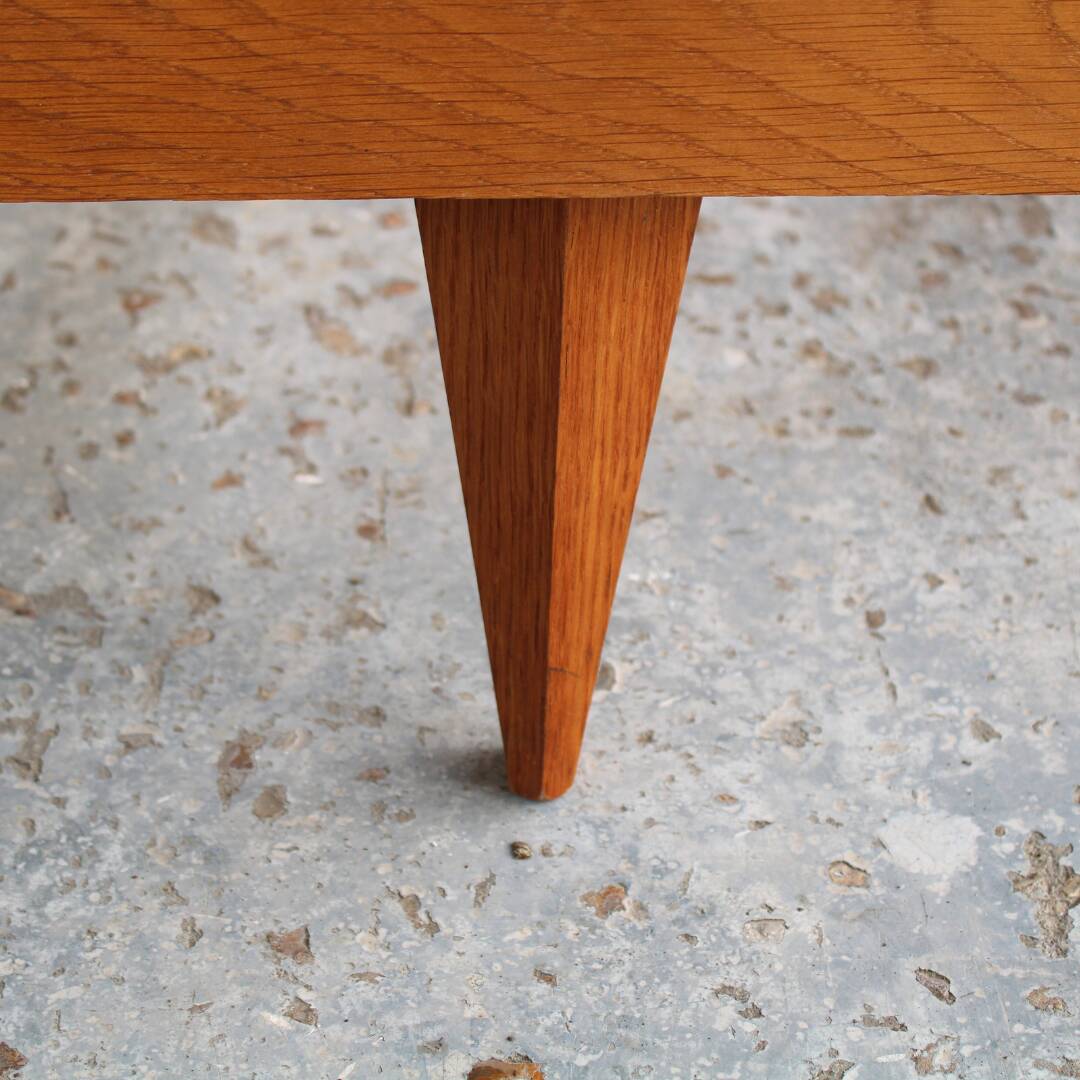 Pair of twin beds and bedside tables 1950