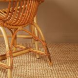 Rattan desk and chair set