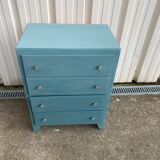 Commode vintage bleu 1970