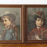 Pair of framed chromolithographs