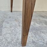 Table de Ferme en chêne massif 19éme, un tiroir piètement fuseau 1m49