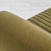 1970s, Danish 3-seater sofa, original very good condition, green furniture fabric, oak