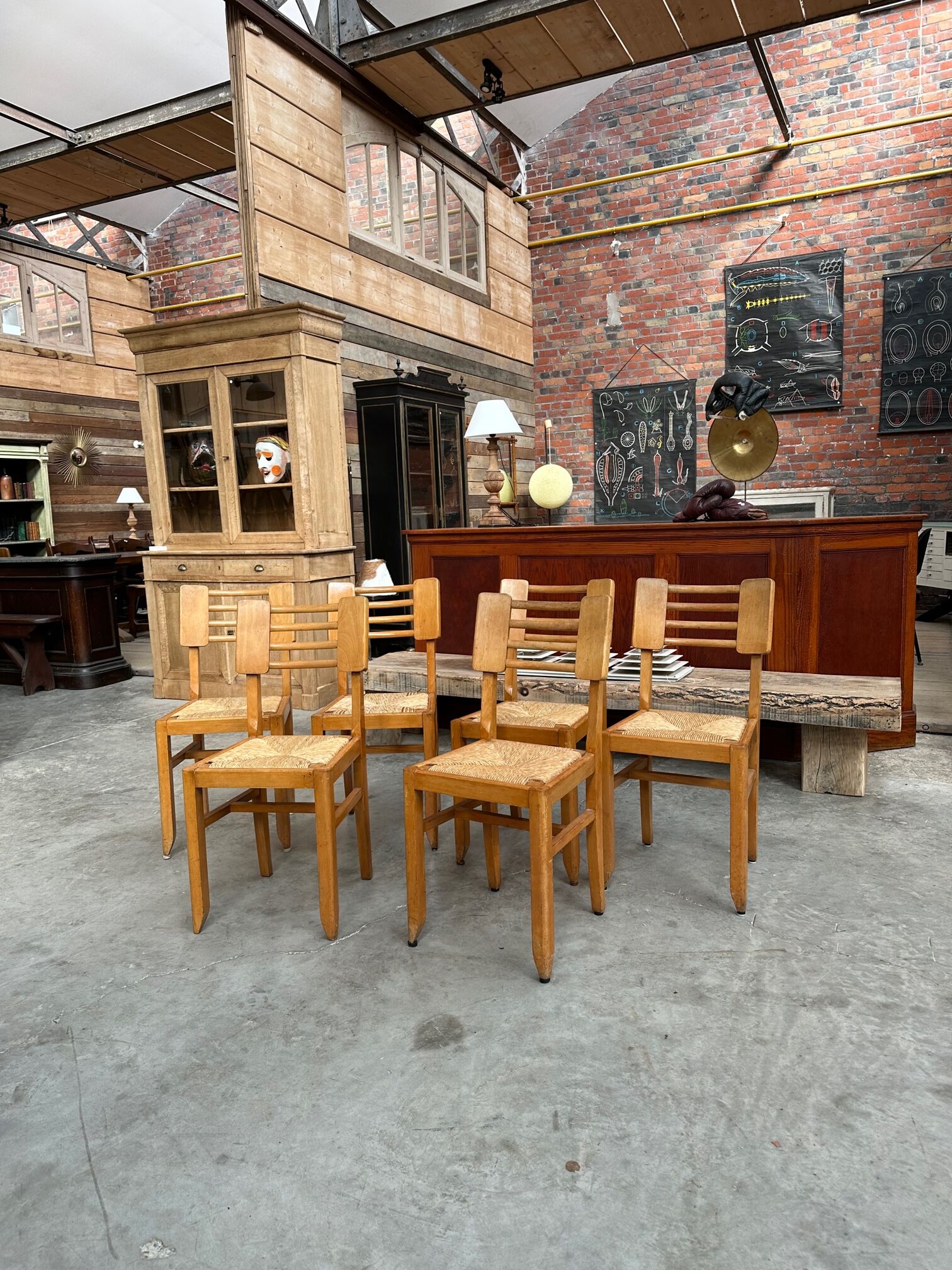 Suite of 6 Pierre Cruège chairs