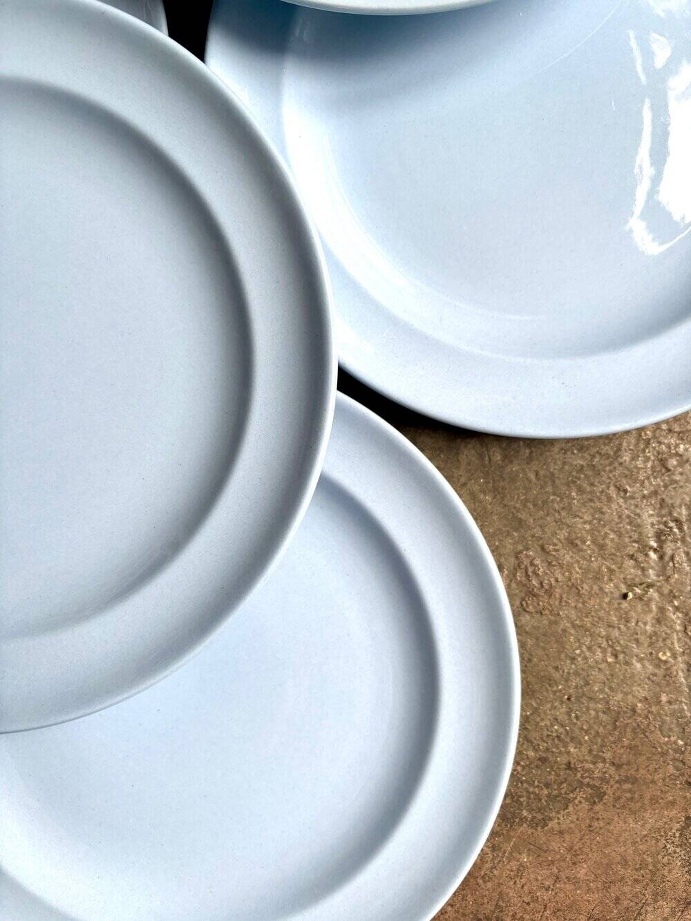 6 Villeroy & Boch blue earthenware dessert plates