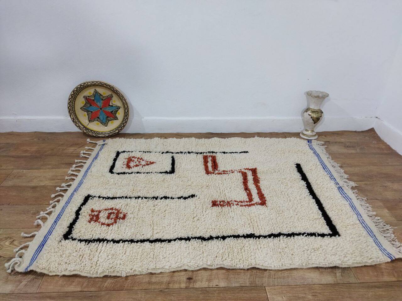 Tapis Berbère Marocain Artisanal 158 X 112 CM