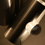 1970s Modernist Brushed Aluminium Floor Lamp