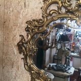 Mirror hectic gilded wood 122x110cm