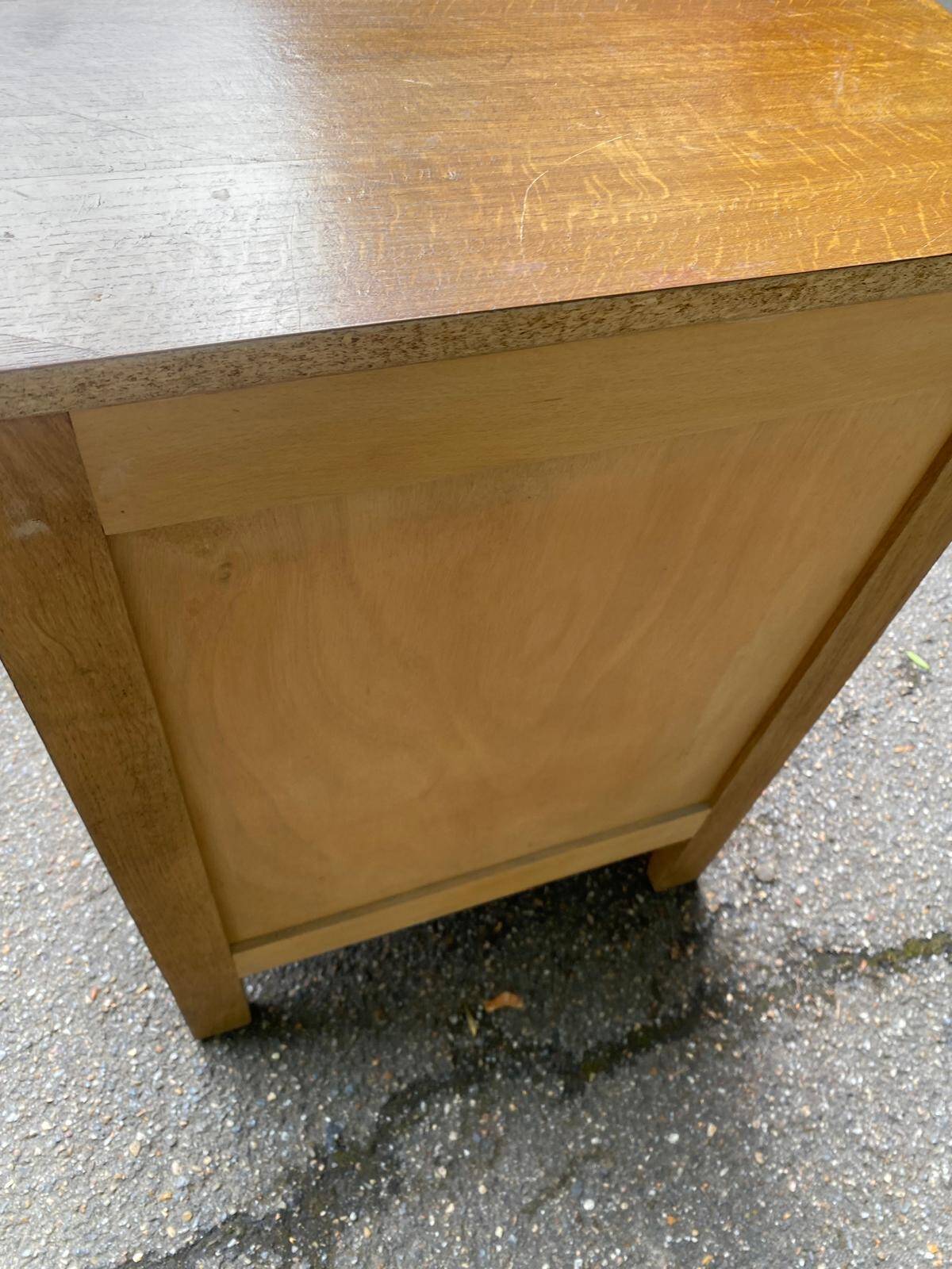 Louis Philippe confiturier in light oak from the 1970s.