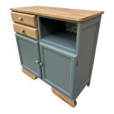 Buffet base Mado renovated green Galane and wood