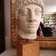 Greek bust of a blond Ephebe