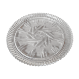 Round plate plate chiseled glass