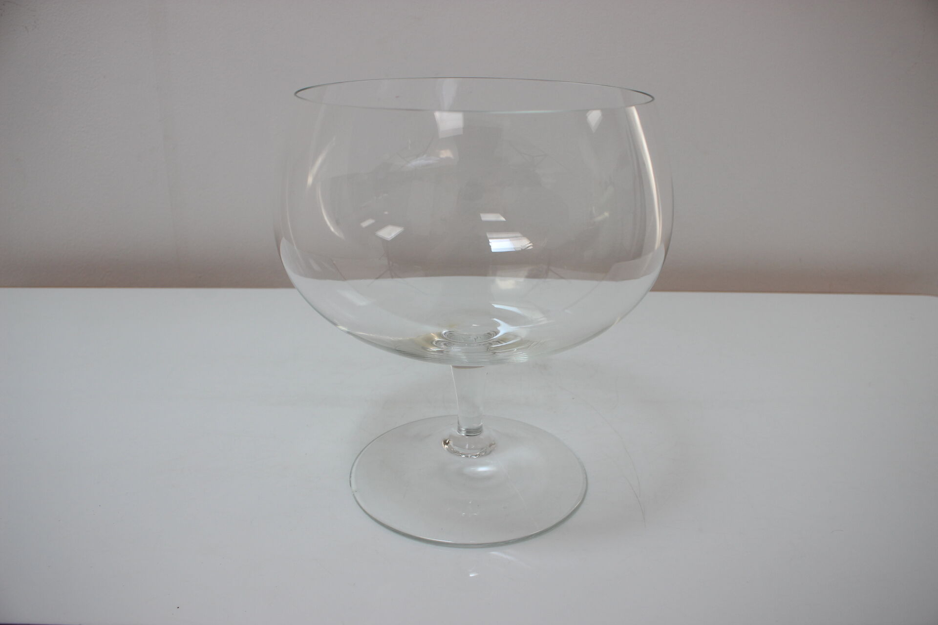 Mid-Century Giant Glass Goblet Designer F.Chocholaty for MOSER, 1960's