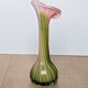 Vase Verre Murano Lys Calla - soufflé côtelé floriforme - Italie - Art déco - 1970-1980