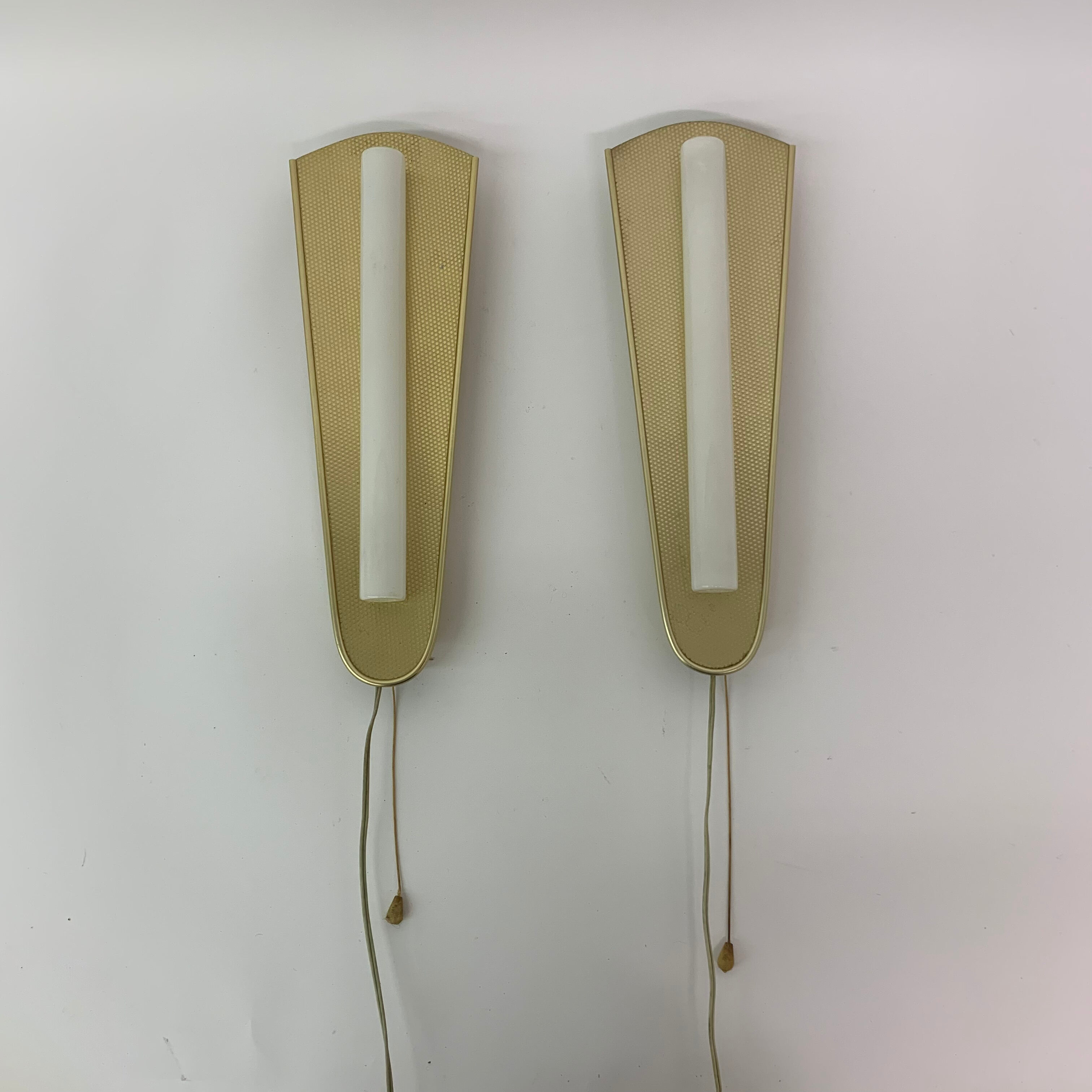 Mid-century set of 2 wall lamps, 1950’s
