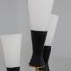 Mid century opaline glass floor lamp