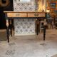 Vintage solid wood desk, 2 drawers