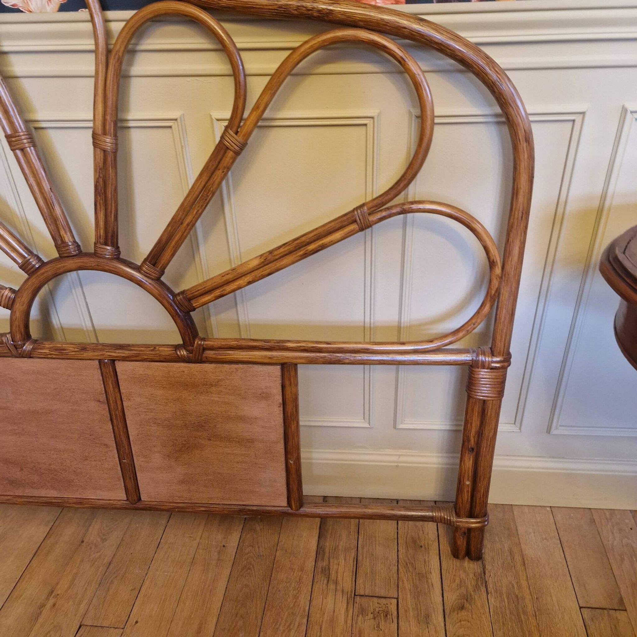 Rattan headboard