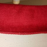 Velvet oval mirror - 59x45cm