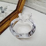 Crystal apple ashtray