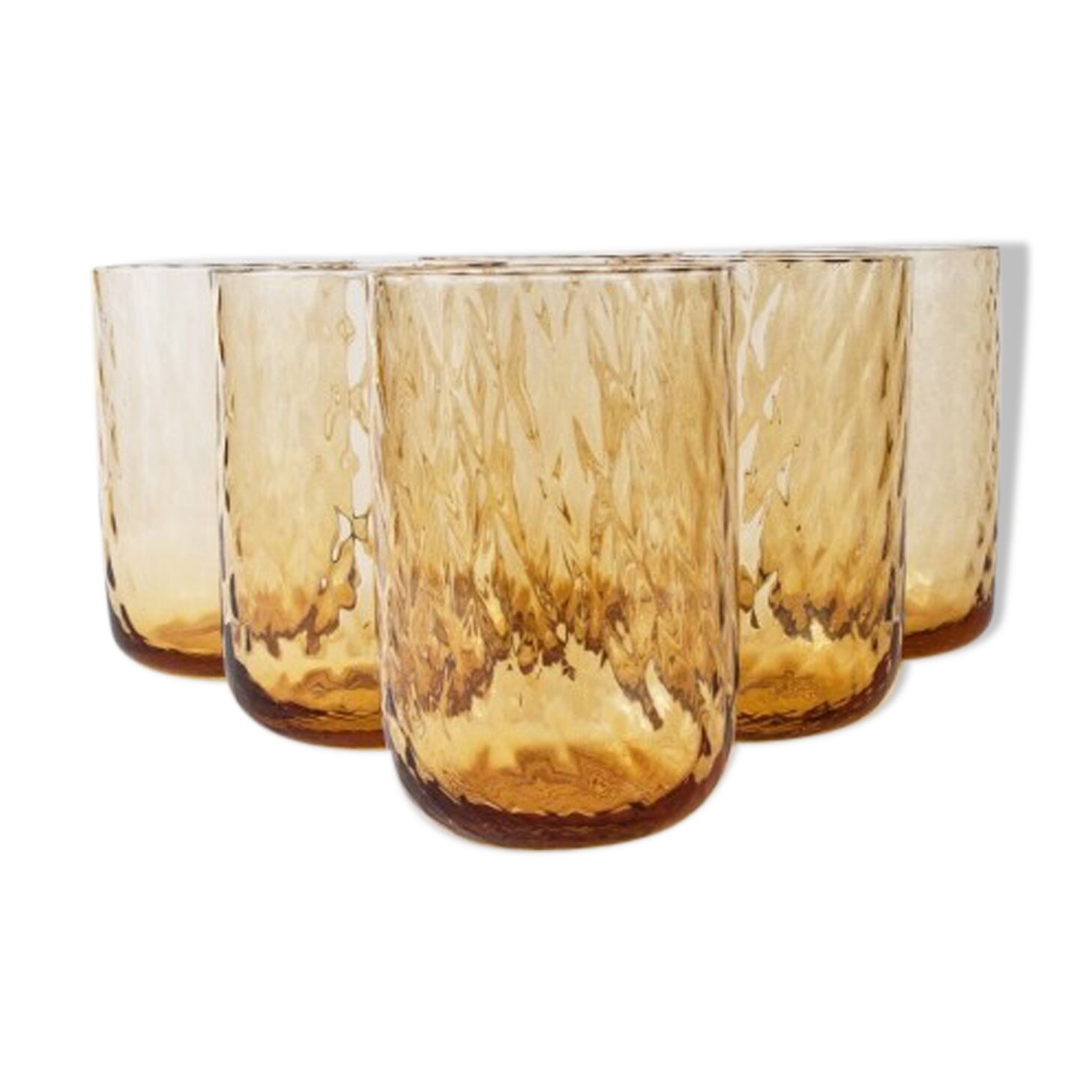 Ensemble de verres miel