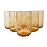 Ensemble de verres miel