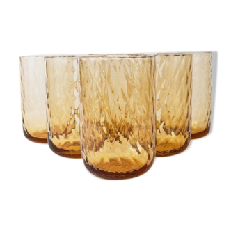 Ensemble de verres miel