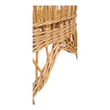 Rattan and wicker armchair 1960