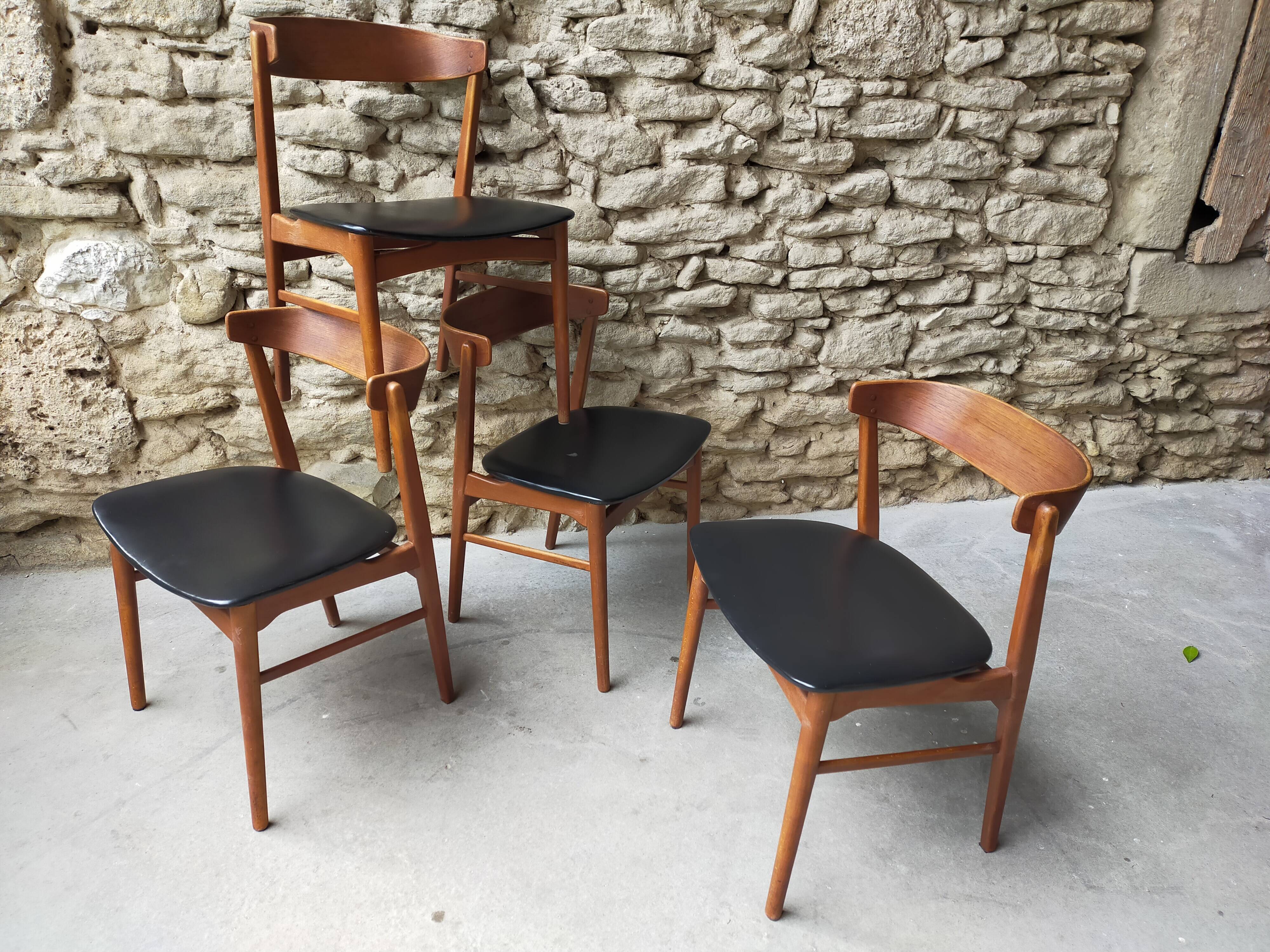 4 Danish Farstrup chairs
