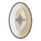 Oval iron earth dish