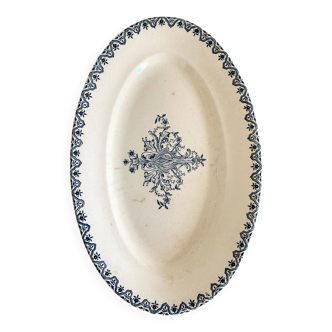 Oval iron earth dish